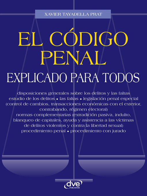 Cover image for El código penal explicado para todos